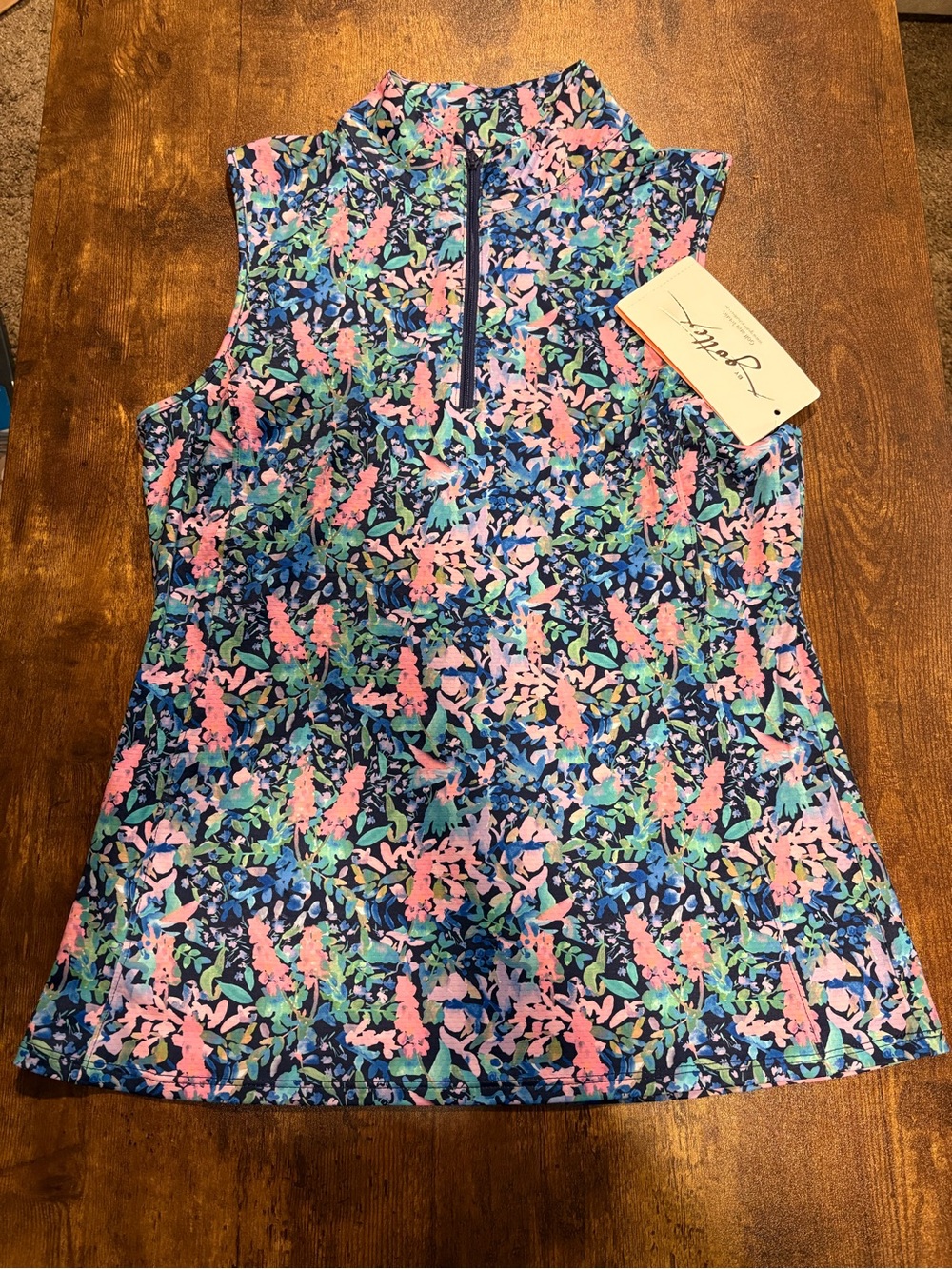 Ladies size M Gottex golf and tennis floral top